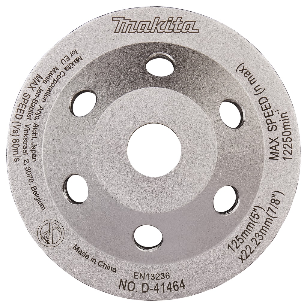牧田 D-41464 杯形金鋼石鋸片125MM(正面)