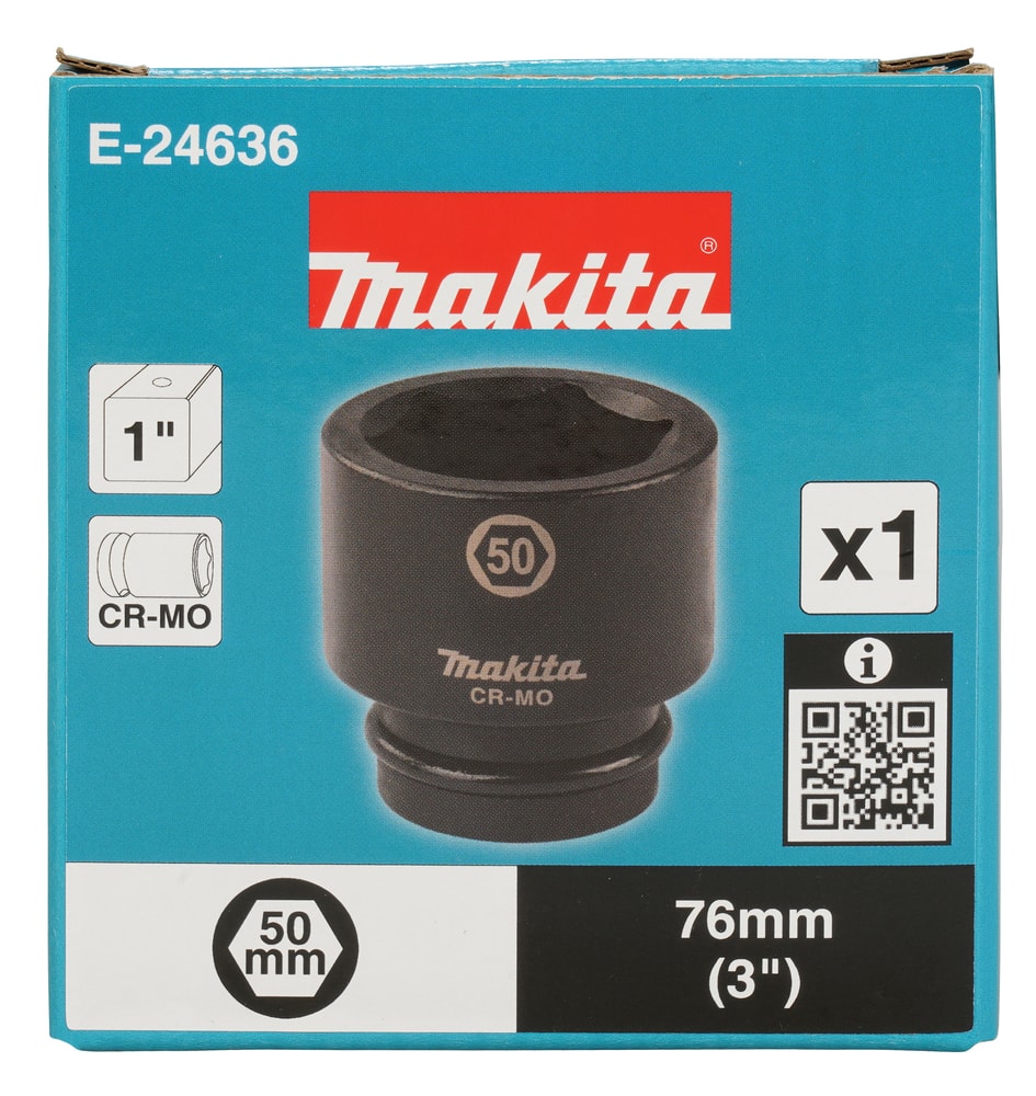 Makita E-24636 50mm衝擊套筒包裝盒正面