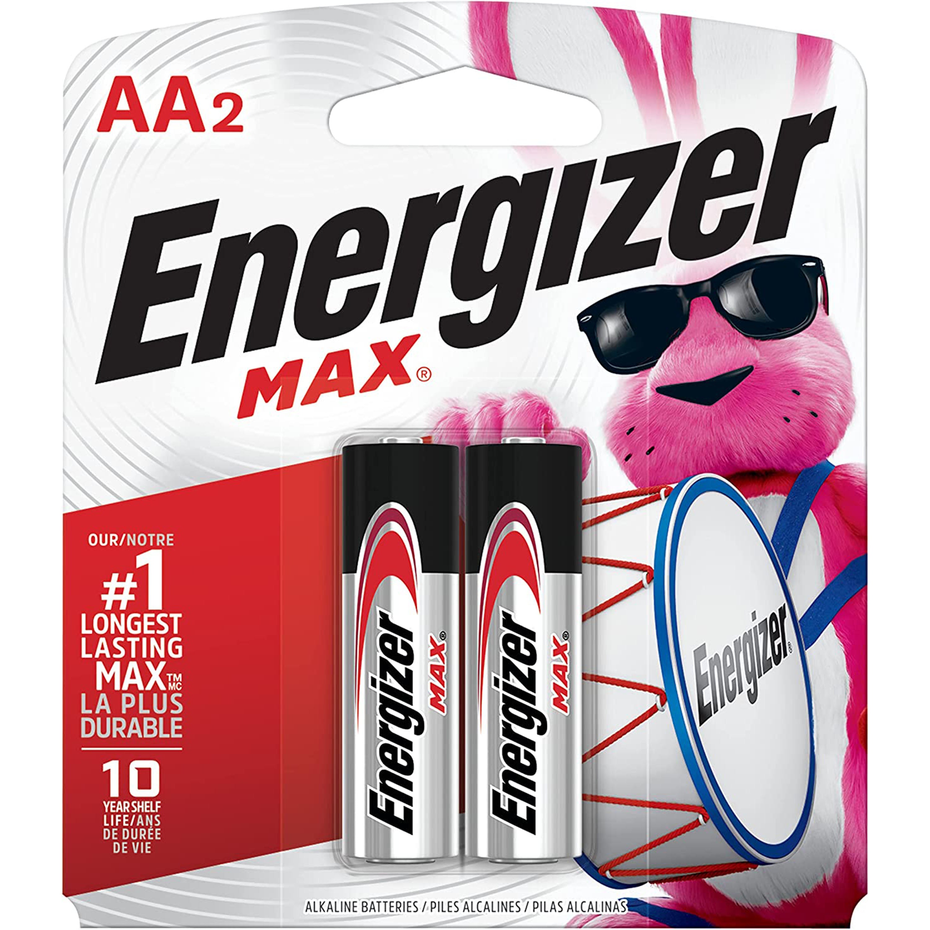 勁量 Energizer MAX AA 電芯 2枚裝(正面)