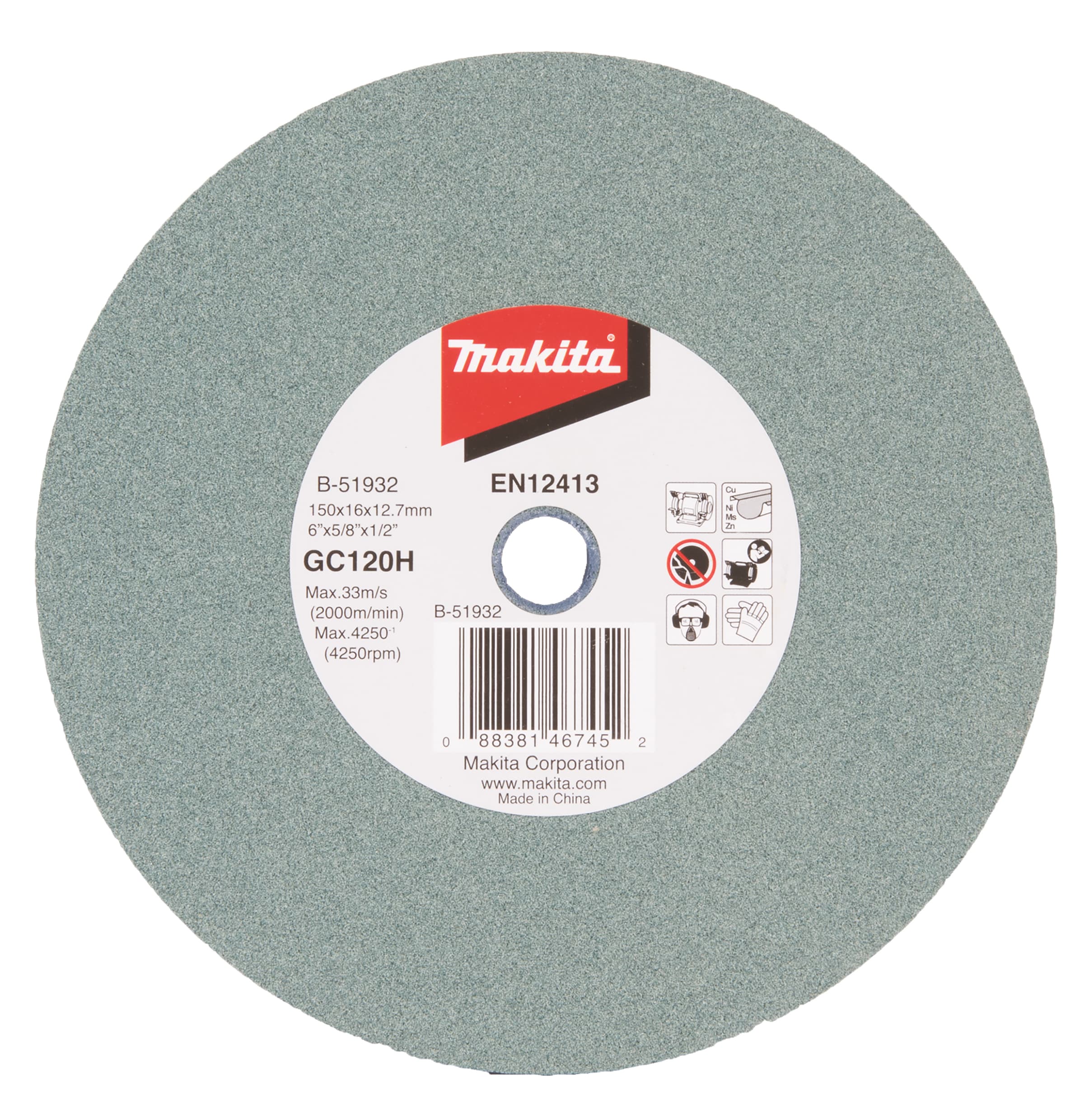 Makita 牧田 B-51932 磨輪150(GC) - GB602