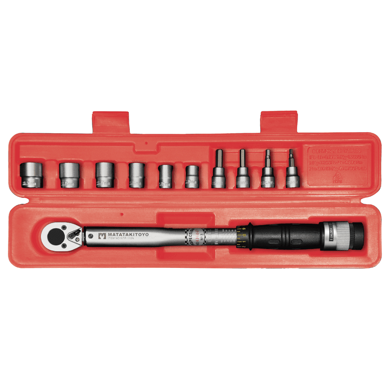 3/8" Interchangeable-Head Torque Wrench Set