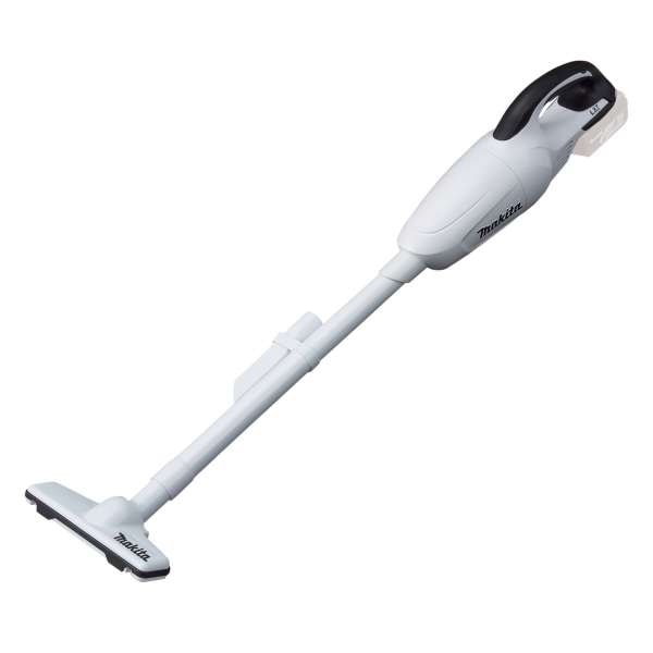 Makita 牧田 DCL180ZW 18V 充電式吸塵機(白色淨機)連吸咀及喉管的整機外觀