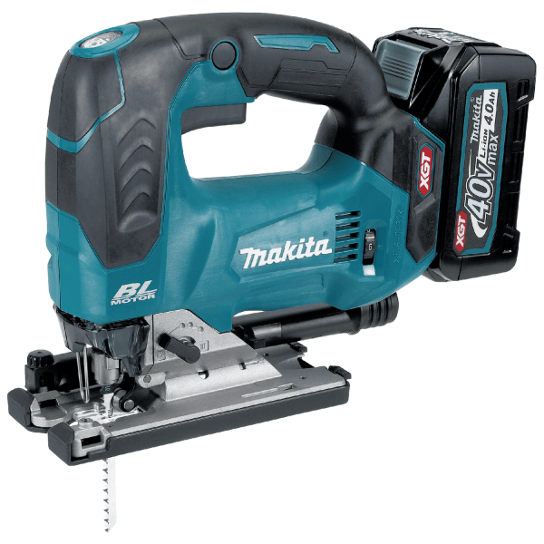 Makita 牧田 JV002GM201 40V max XGT 充電式曲線鋸,已裝上 4.0Ah 電池
