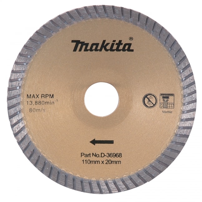 牧田 D-36968 金鋼石鋸片110X20MM 正面