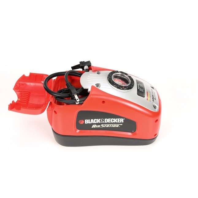 BLACK & DECKER ASI300 打氣泵(側面,儲物格開啟)