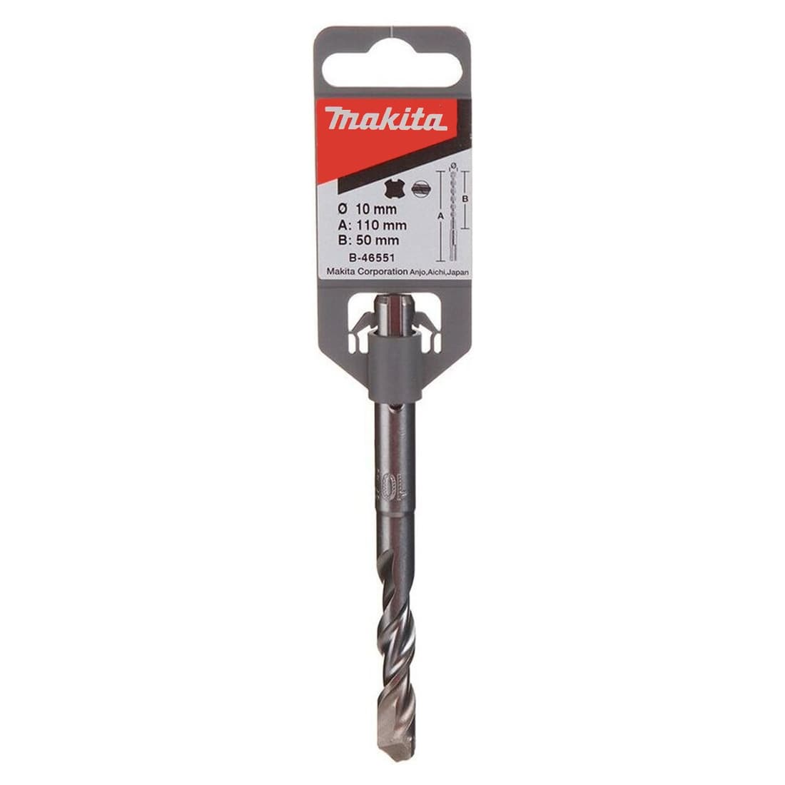 Makita 牧田 B-46551 四坑錘鑽頭 10X110MM