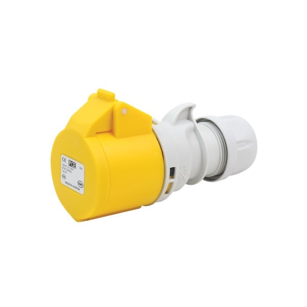 PCE 213-4 工業防水接線插座 16A 110V 3針 IP44(背面)