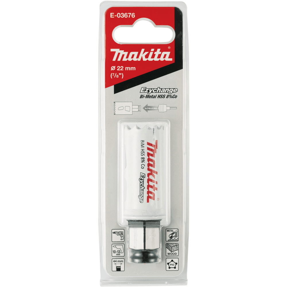 Makita E-03676 直插式BiM穿孔鋸22MM(包裝正面)