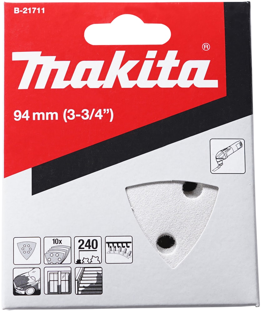 Makita B-21711 三角砂紙240(包裝正面)