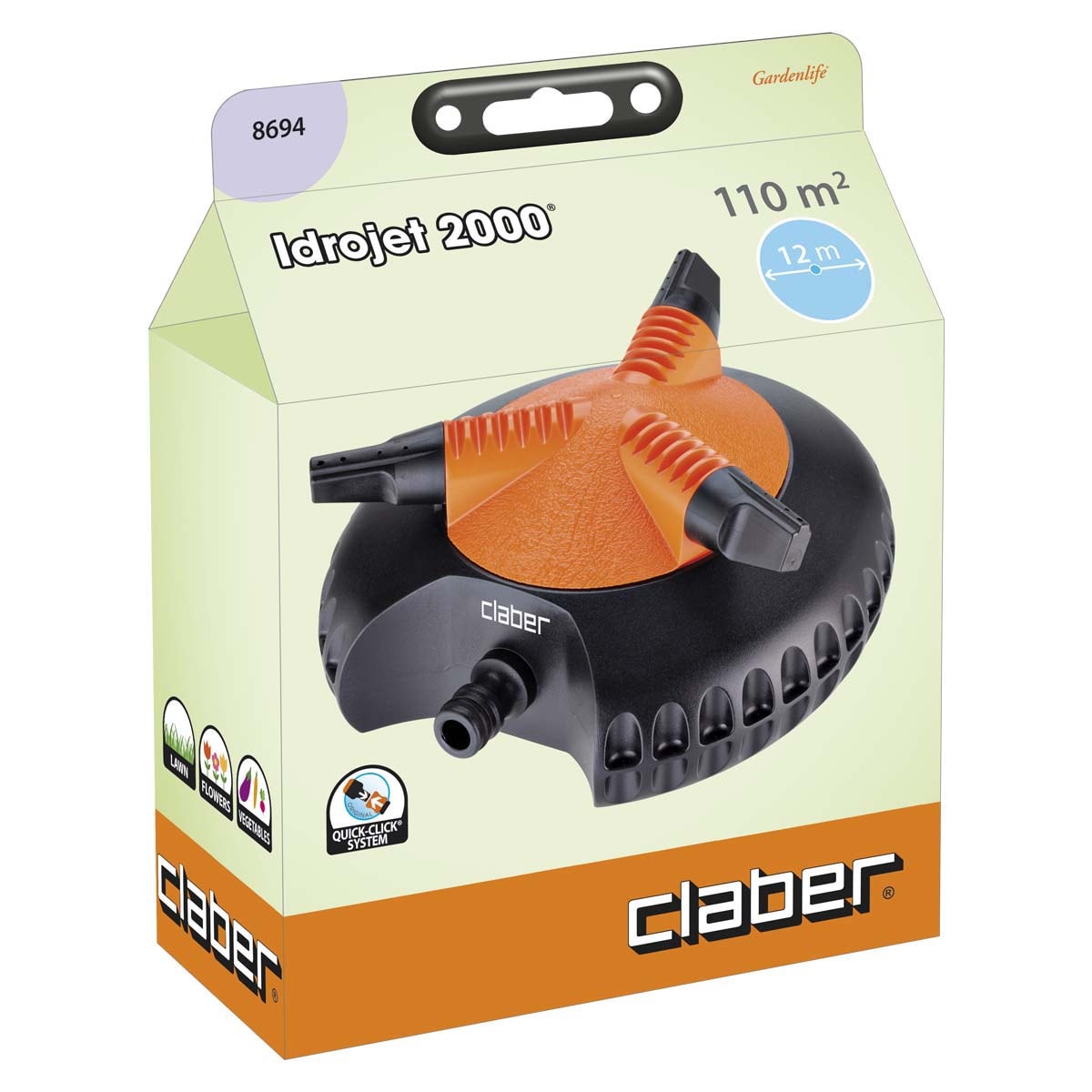 CLABER 8694 Idrojet 2000 旋轉灑水器(包裝盒)