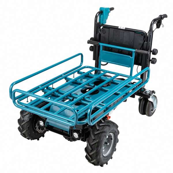 Makita 牧田 DCU604Z 18V x 2 充電式搬運車 (淨機) 四輪車架連貨架整體外觀