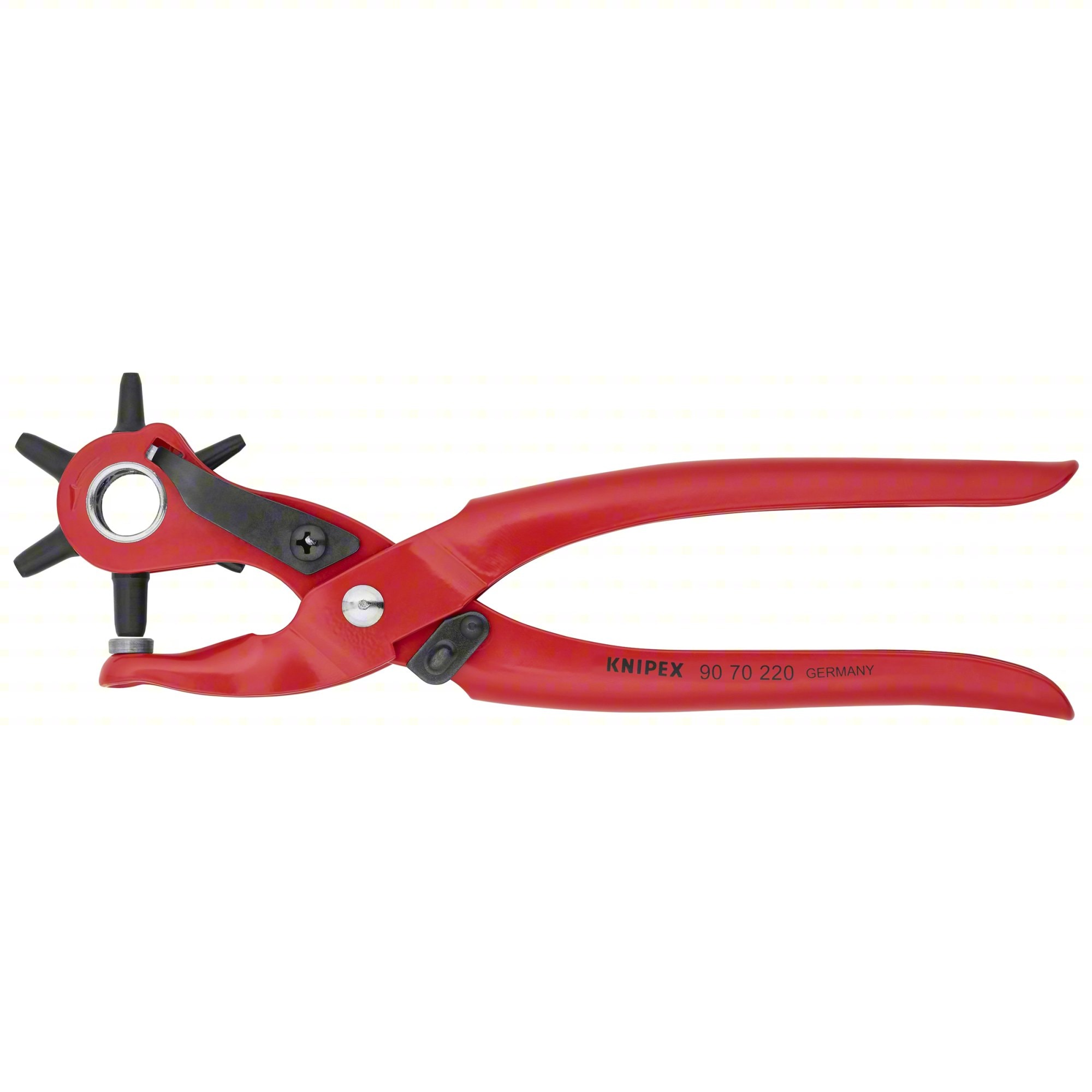 KNIPEX 90 70 220 旋轉式開孔鉗 220mm(正面)
