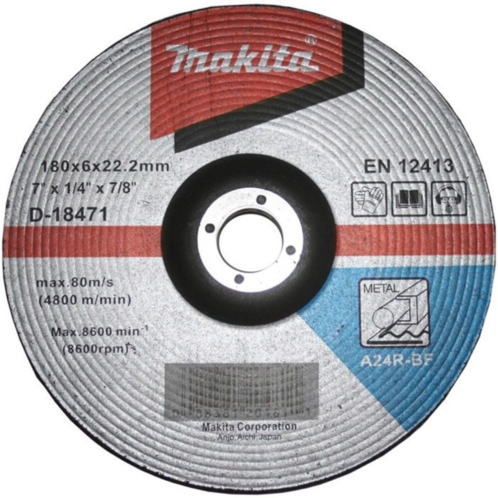 Makita D-18471 磨輪180X6X22.23(正面)