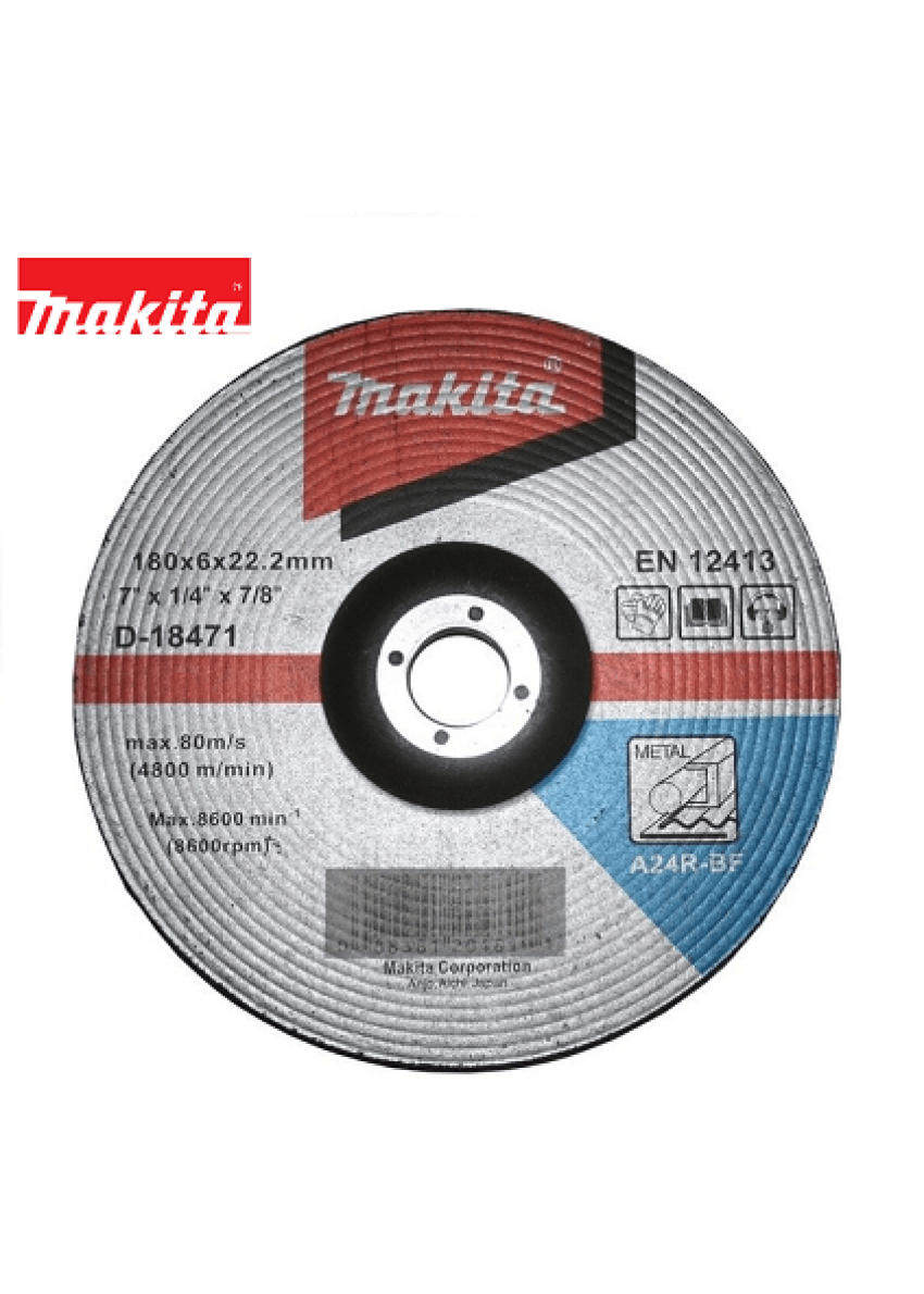 Makita D-18471 磨輪180X6X22.23(正面)