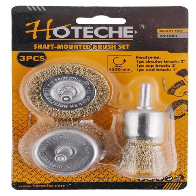 HOTECHE 3件裝有柄鋼絲轆