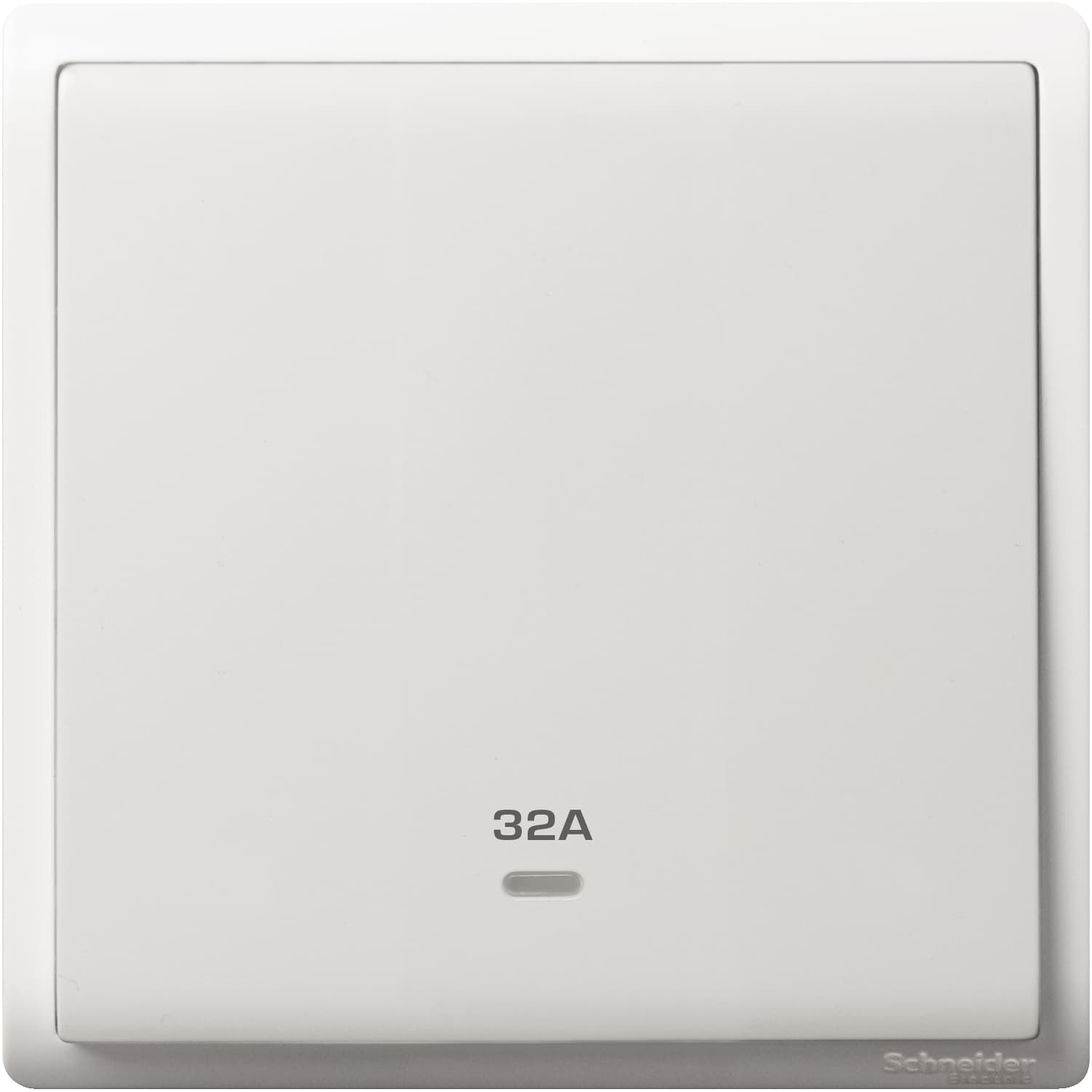 Schneider 施耐德電氣 Pieno 丰尚 32A 單位雙極開關掣連指示燈 E8231D32N_WE(白)香港行貨