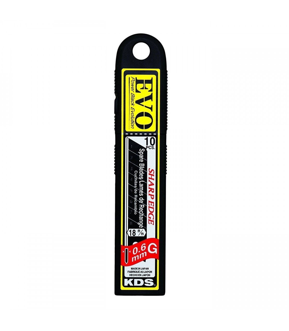 KDS LB-10BZ 18mm黑色替換刀片(正面)