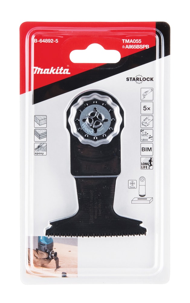 Makita B-64892 TMA055 直切刀片65mm(包裝正面)