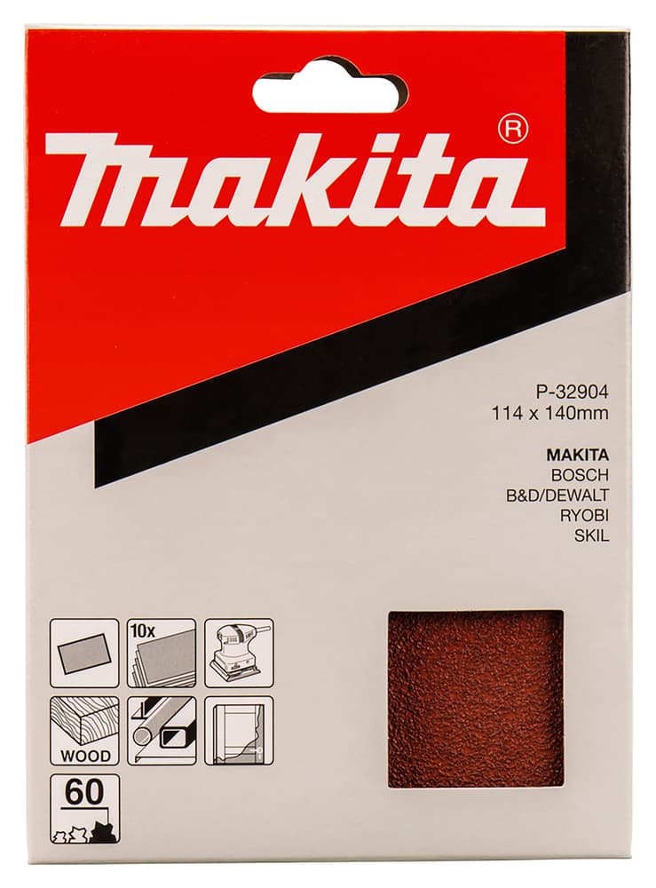 Makita 牧田 P-32904 砂紙 114 X 140MM G60