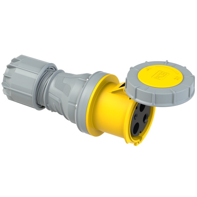 PCE 243-4 工業防水接線插座 125A 110V 3針 IP67(斜前)