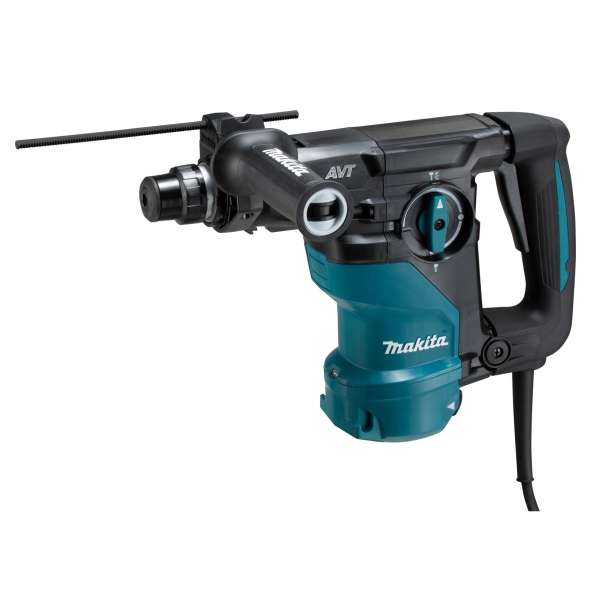 Makita 牧田 HR3011FCJ(110V) 30mm 電錘,配深度規及 SDS-PLUS 夾頭,白色背景產品照