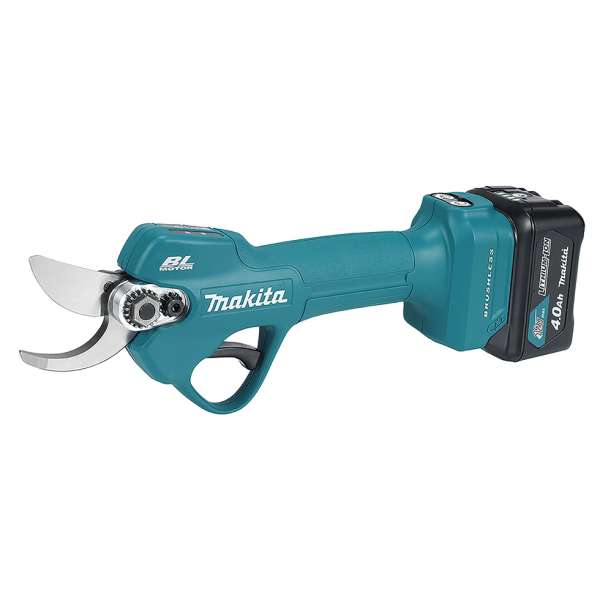 Makita 牧田 UP100DZ 12V 充電式修枝電剪主圖,白色背景側視全機(圖中電池只作示意)