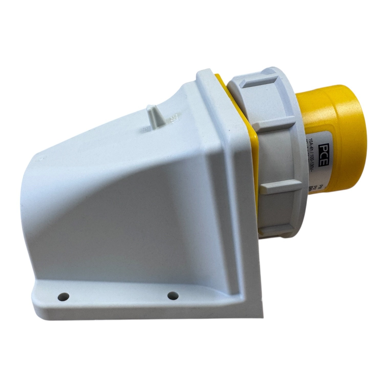 PCE 5132-4 工業防水直入牆盤面插座 16A 110V 3針 IP67(側面)