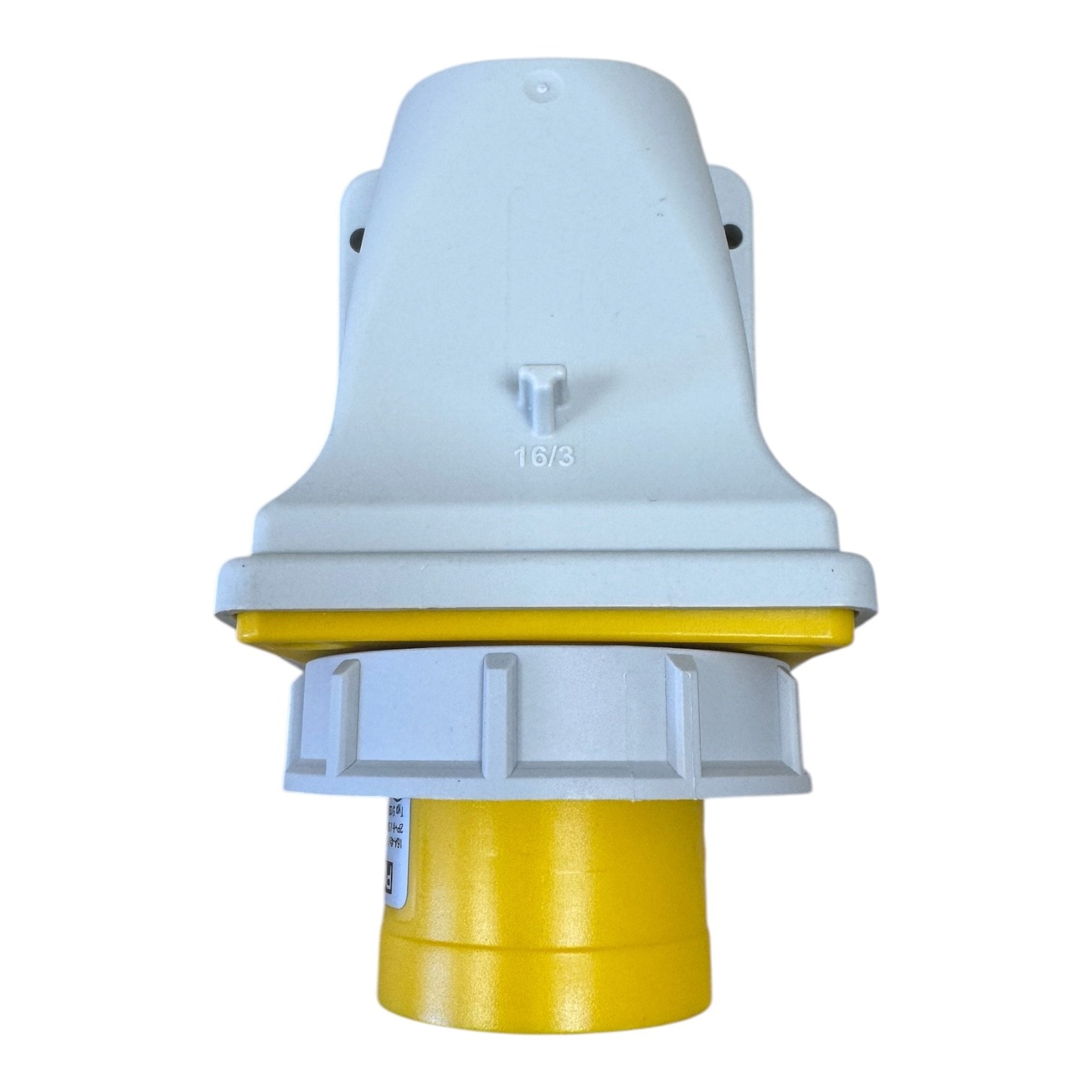 PCE 5132-4 工業防水直入牆盤面插座 16A 110V 3針 IP67(側面)