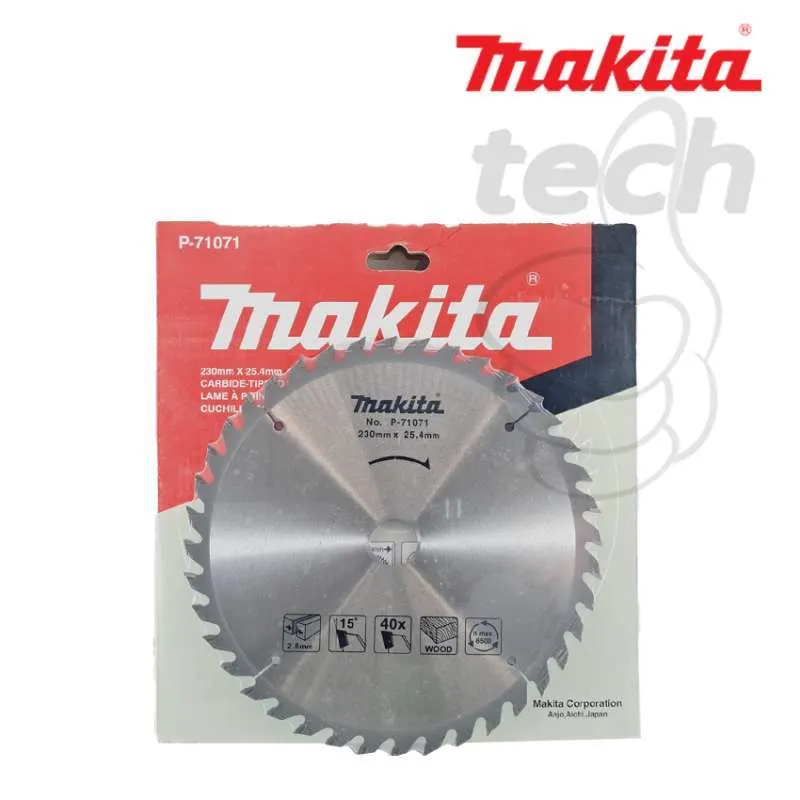 Makita P-71071 硬質合金鋸片(正面,含包裝)