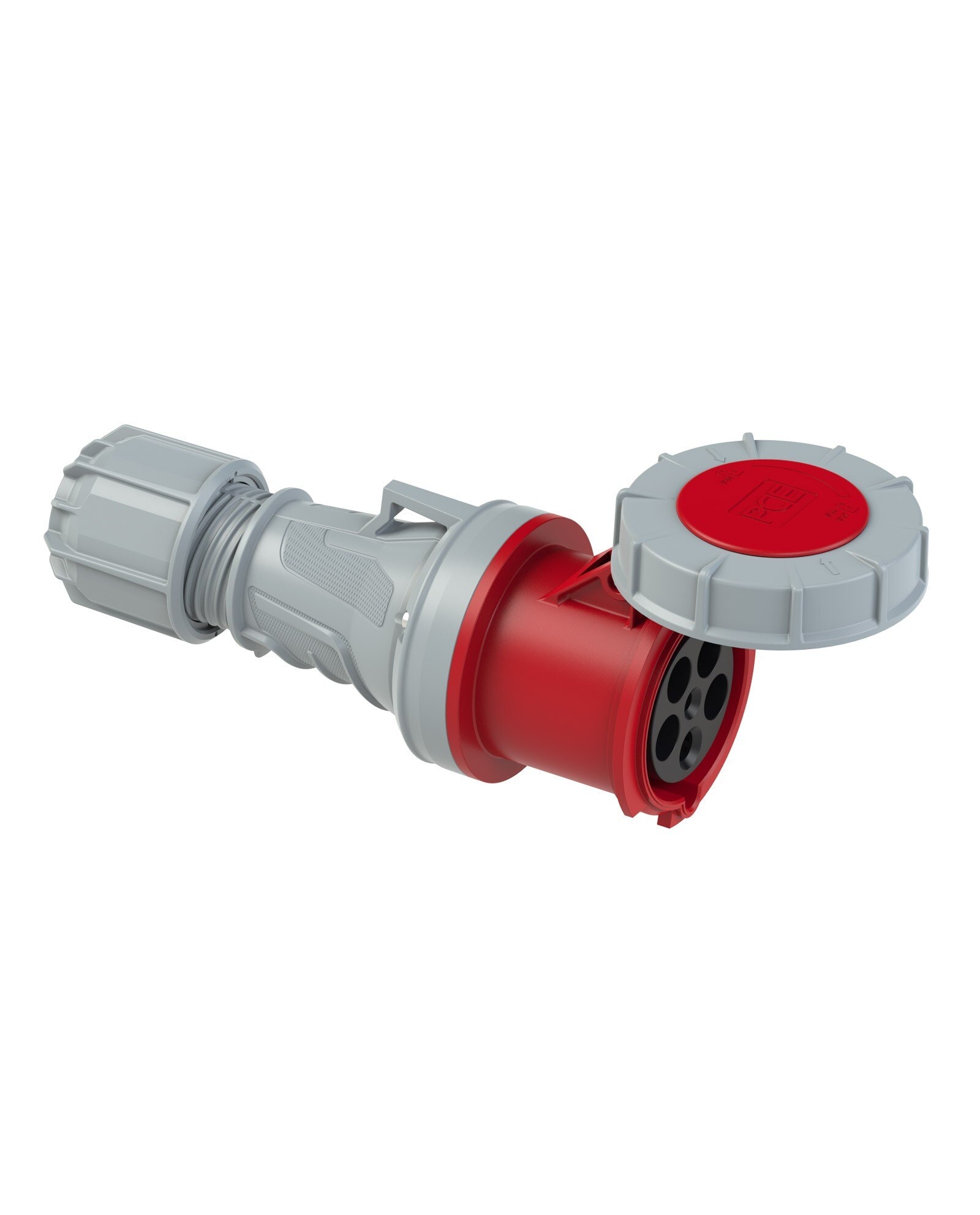 CEE 035-6 工業插頭 63A 5針 380V(帶蓋三側面)