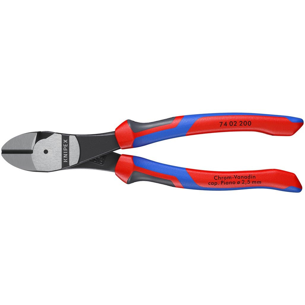 KNIPEX 厚膠柄 省力斜咀鉗 200mm