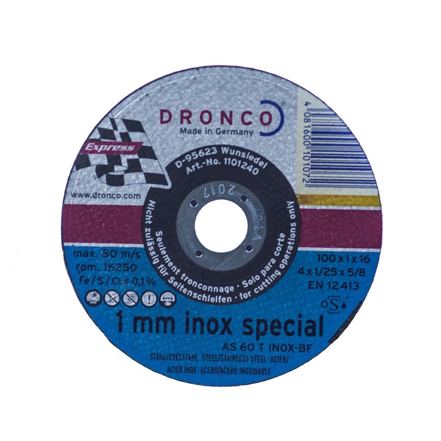 DRONCO DROCD0S4 4吋不銹鋼切割片(正面)