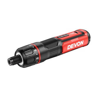 Devon 5617Li 4V Cordless Screwdriver with 30pc S2 Bit Set (Plastic Case)