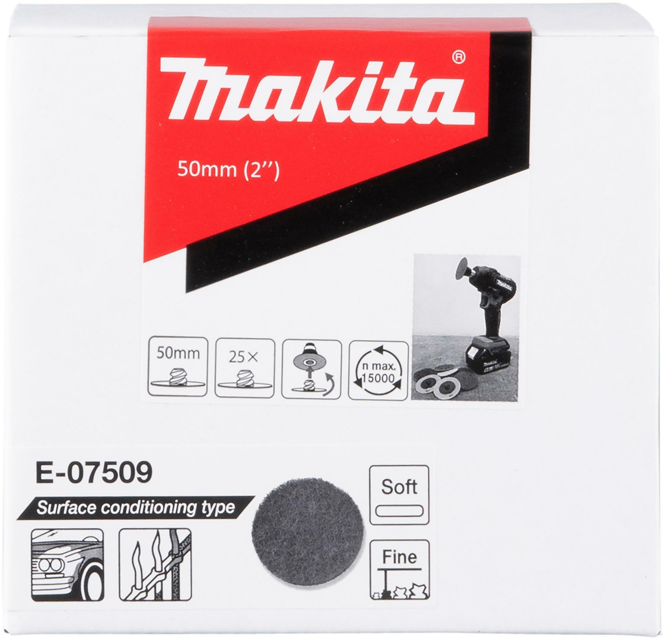 Makita E-07509 軟質表面處理磨盤(包裝盒)