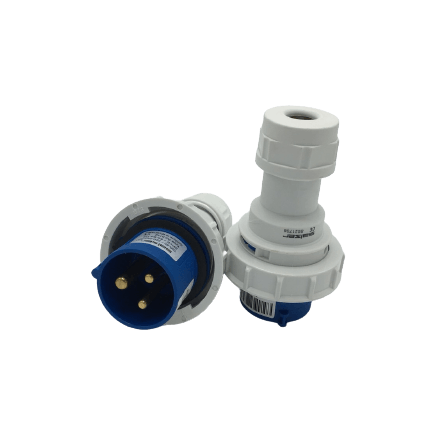 積高 AJ-0132 16A 3針 220V 工業防水插頭(三面)