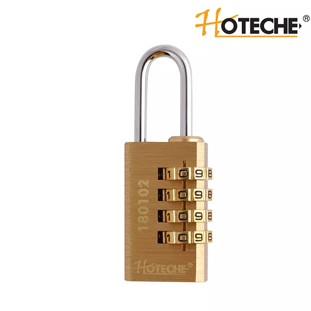 HOTECHE 180102 四位密碼銅鎖 21mm(正面)
