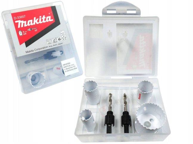 Makita D-33657 空心鑽頭套裝(包裝及內容物)