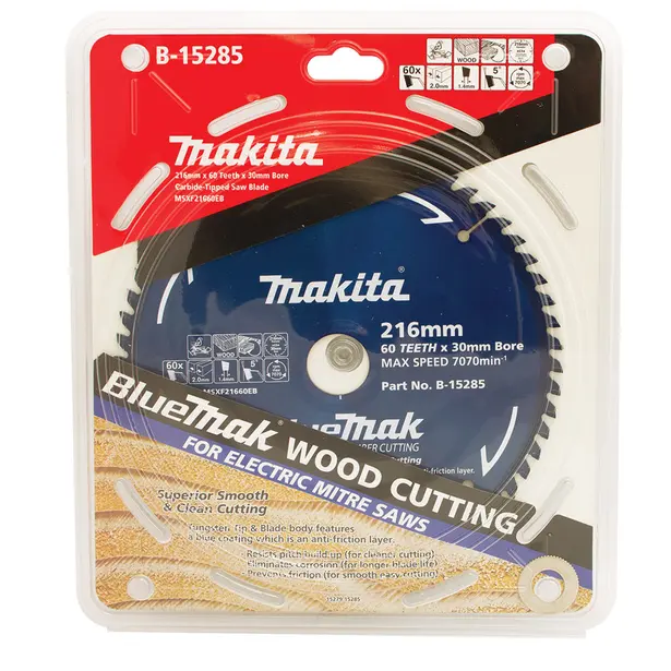 Makita B-15285 硬質合金鋸片216X30X60T(包裝)