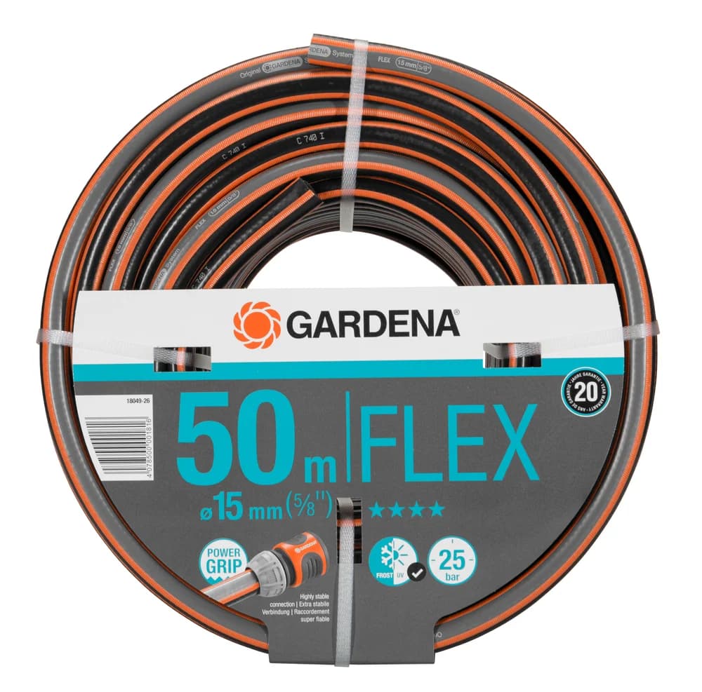 德國 GARDENA 18049-26 Comfort FLEX 花園水管 15毫米(5/8吋)50米