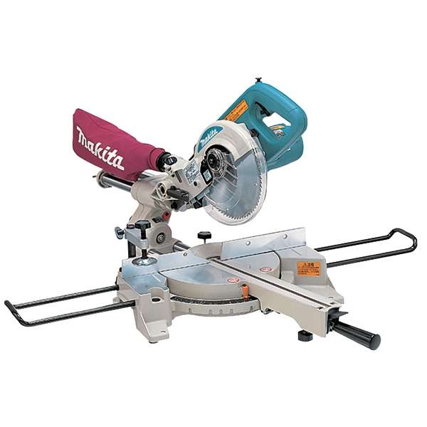 Makita 牧田 LS0714N(110V) 滑動複合式斜斷鋸,配 190mm 鋸片、集塵袋及左右延伸工作架