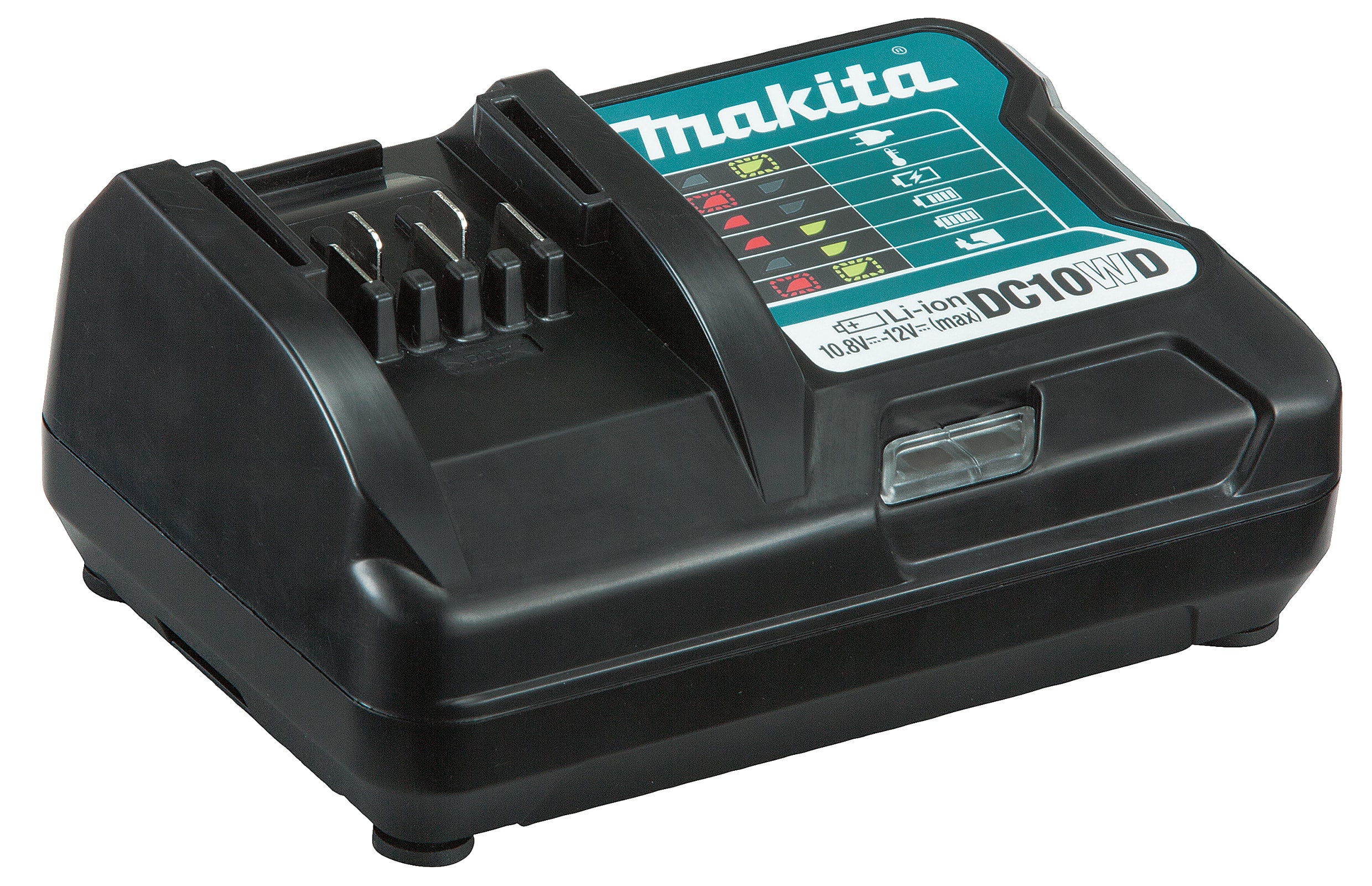 牧田 DC10WD 10.8V-12V 鋰電池充電器(立體視角)