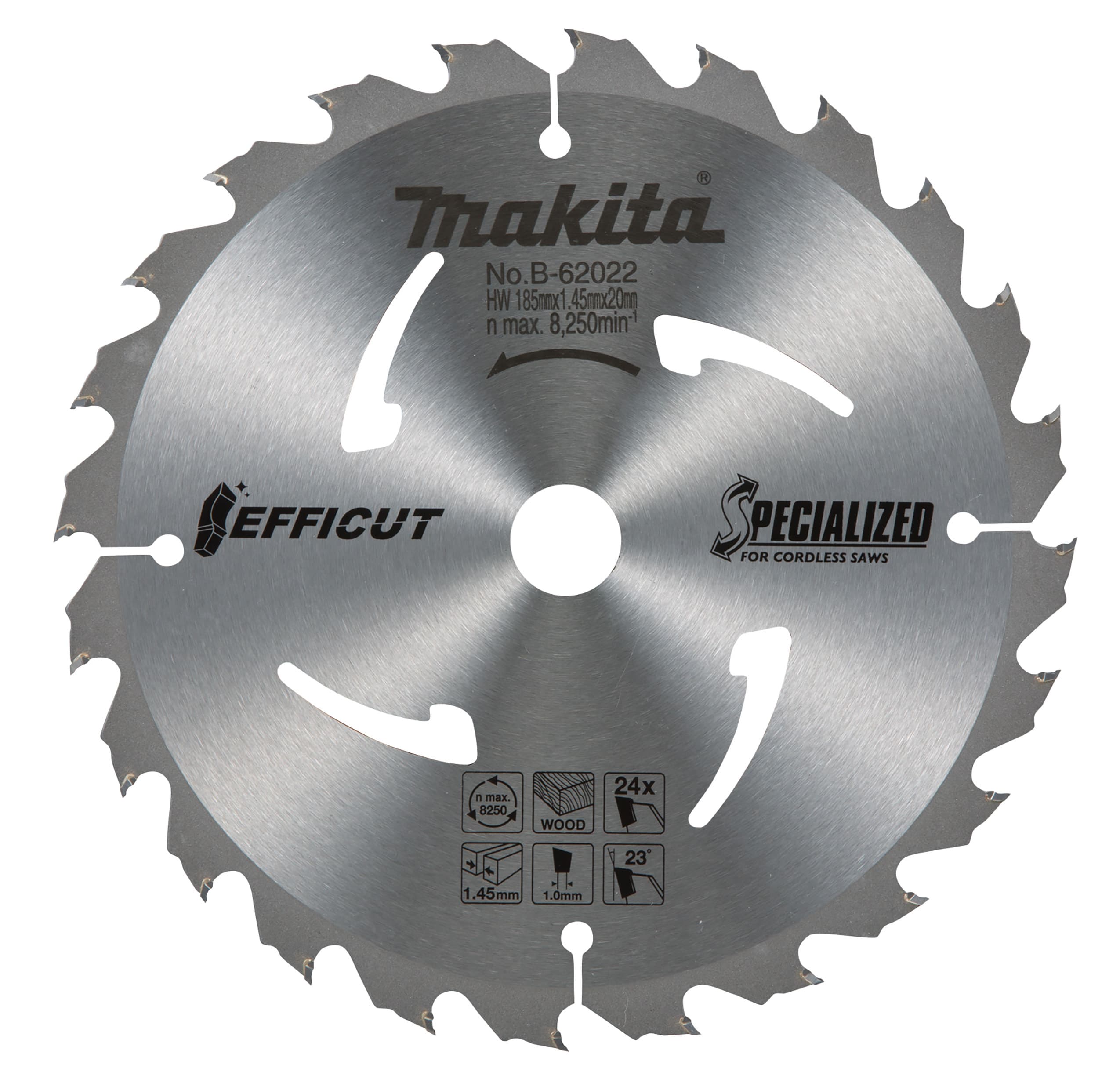 Makita 牧田 B-62022 硬質合金鋸片185X20X24T