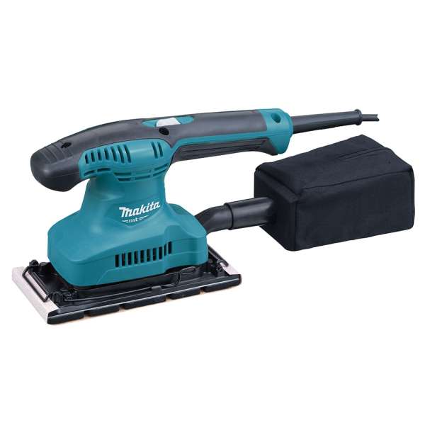 Makita 牧田 M9203B 93毫米平板砂光機連集塵袋正側面產品圖