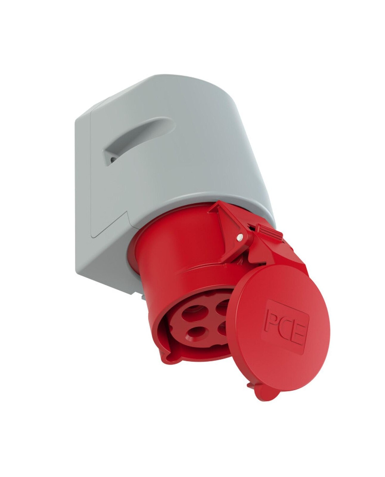 PCE 124 工業防水掛牆插座 32A 380V 4針 IP44(三七分面)