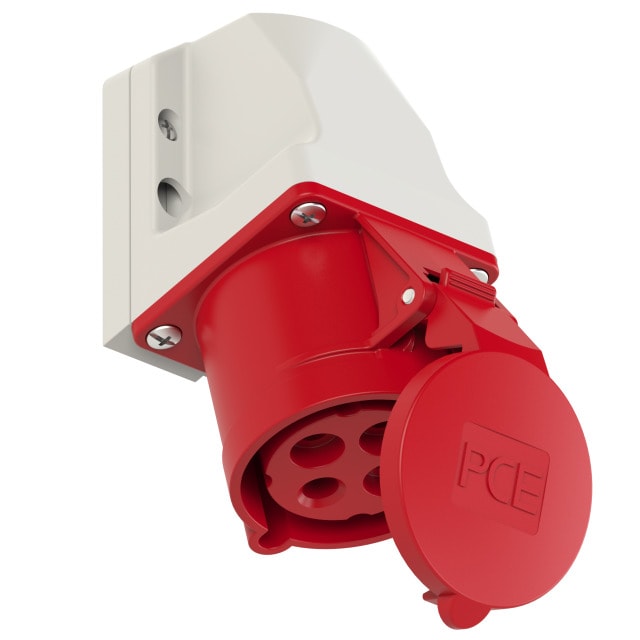 PCE 124 工業防水掛牆插座 32A 380V 4針 IP44(三七分面)