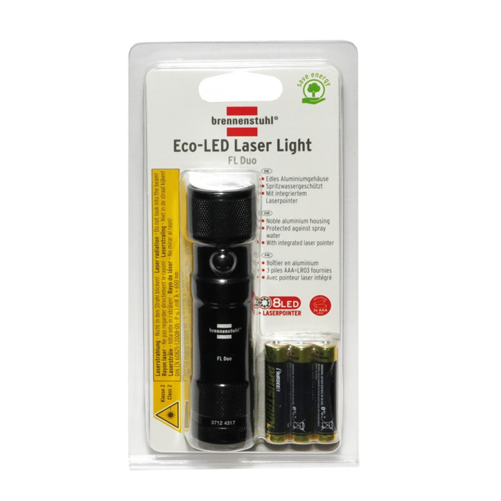 BRENNENSTUHL FL Duo 鐳射點LED電筒(包裝)