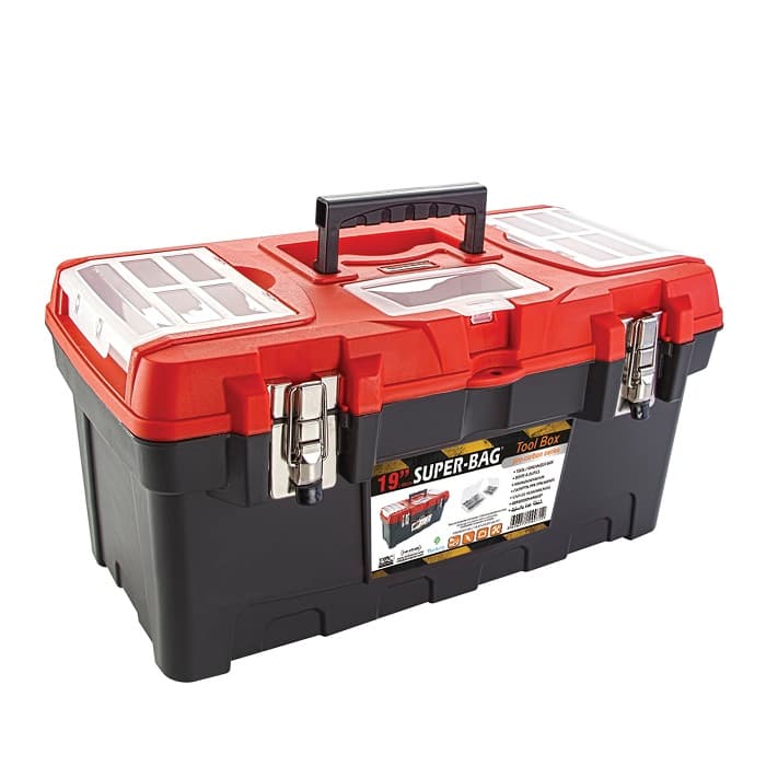 SUPER-BAG ASR-4006 19"(紅黑)鐵扣工具箱