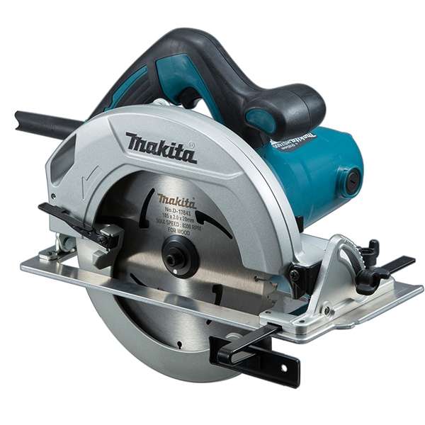 Makita 牧田 HS7600(110V) 185mm 電圓鋸整機外觀,裝有硬質合金鋸片及平衡導尺