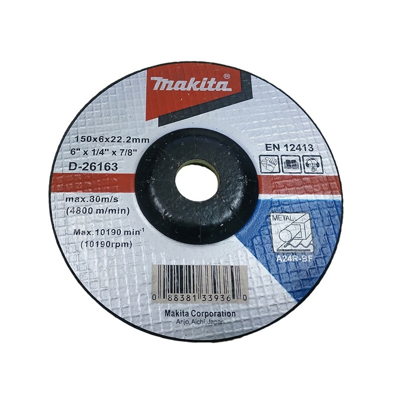Makita D-26163 磨輪150X6X22.23 A24R(正面)