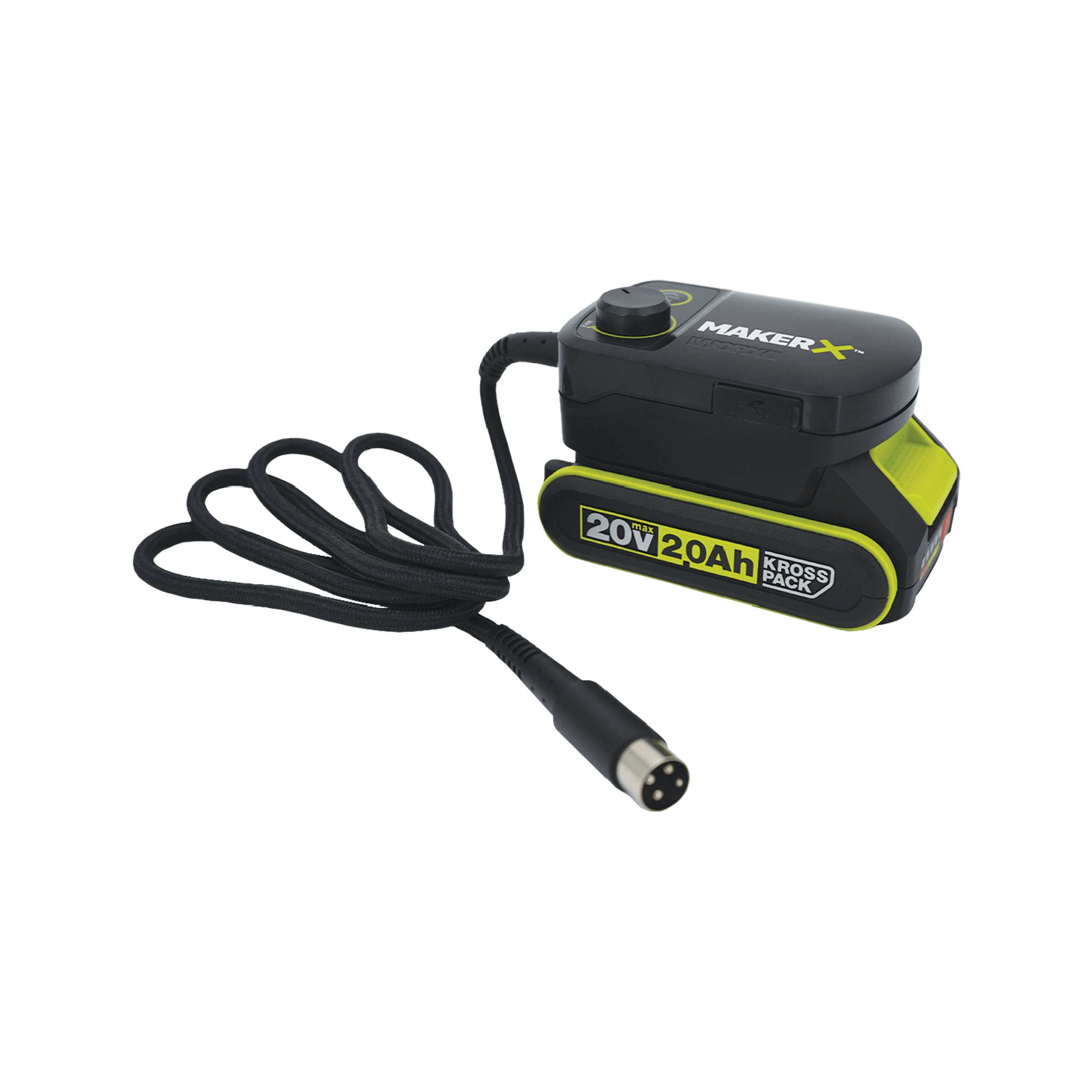 WORX 威克士 Maker X 開關電源線轉插器連 20V 2.0Ah 鋰電池
